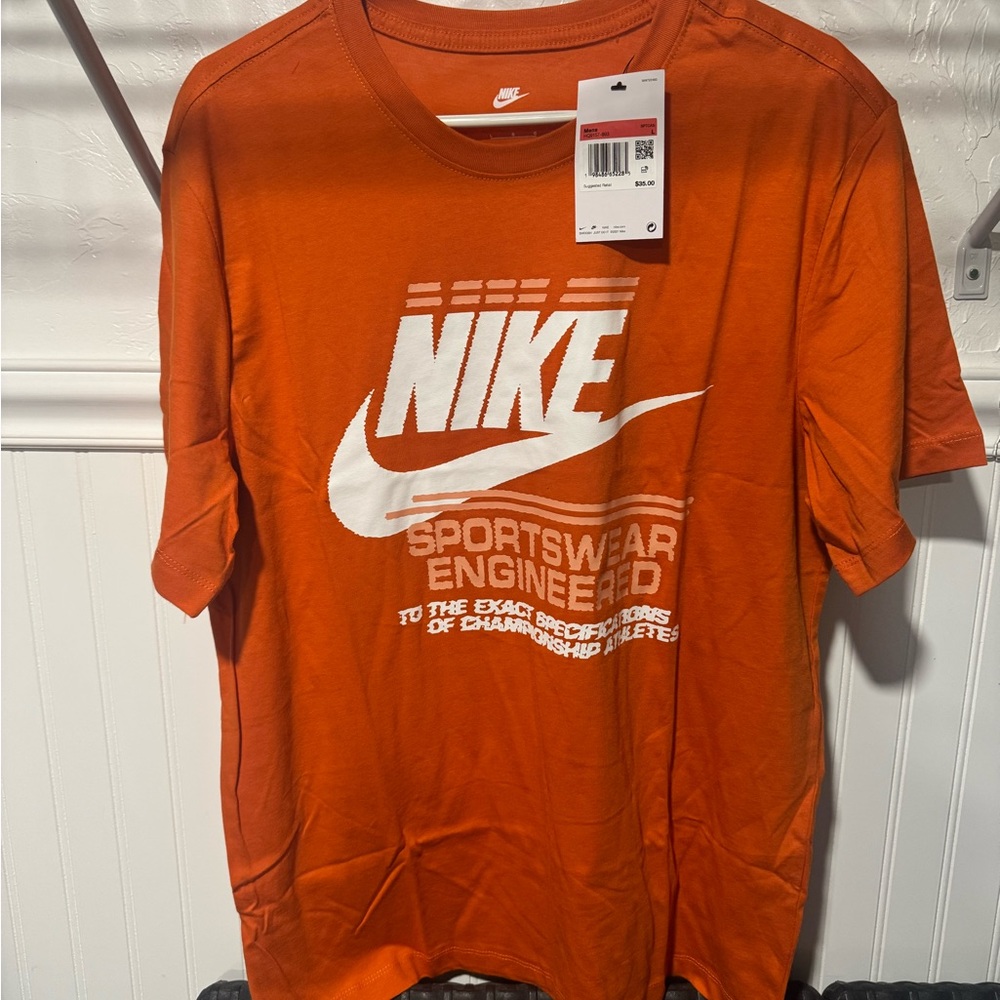 Nike Men's Bold Orange Sportswear Tee